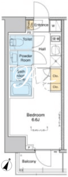 プラウドフラット戸越銀座 904 間取り図