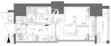 ズーム椎名町 1201 間取り図