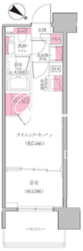 レジディア門前仲町プレイス 807 間取り図