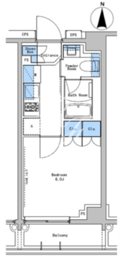 ブラウ戸越銀座テラス 206 間取り図