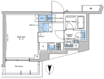 ブラウ戸越銀座テラス 313 間取り図
