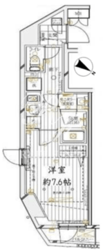 レガリス四谷 201 間取り図