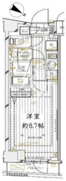 レガリス四谷 101 間取り図