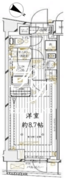 レガリス四谷 303 間取り図