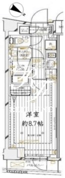 レガリス四谷 403 間取り図