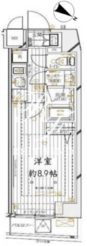 レガリス四谷 204 間取り図
