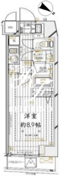 レガリス四谷 404 間取り図