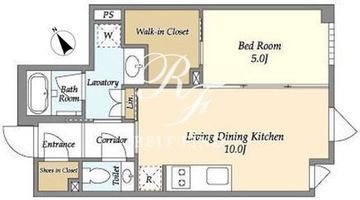 アンソレイエ下北沢 302 間取り図