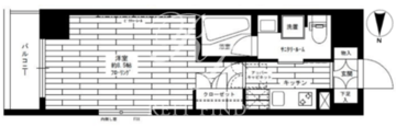ステージグランデ亀戸アジールコート 1504 間取り図