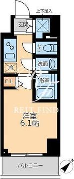 プライマル品川大森海岸 406 間取り図