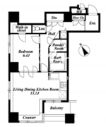 ラサンテ池田山 802 間取り図