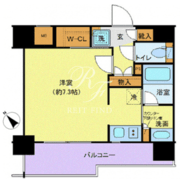 ジェノヴィア水天宮前スカイガーデン 304 間取り図