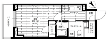 グランドコンシェルジュ六本木 1104 間取り図