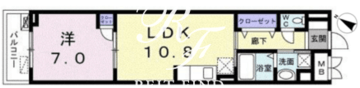 アビタシオン代々木上原 302 間取り図