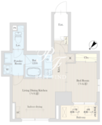 広尾ヴィレッジ 704 間取り図