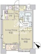 クレール日本橋 502 間取り図