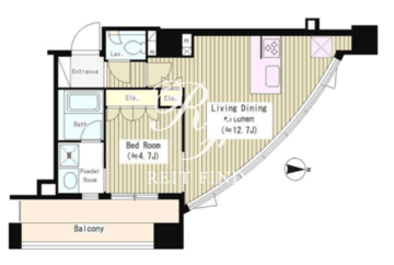 シティカレント南青山 802 間取り図
