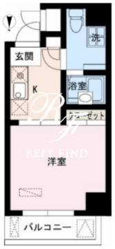 レジディア大井町 1001 間取り図