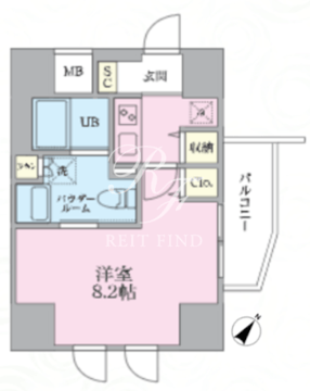 シュブラン大井町 303 間取り図