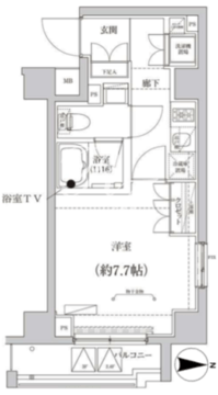 クリアルプレミア大島 215 間取り図