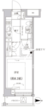 クリアルプレミア大島 307 間取り図