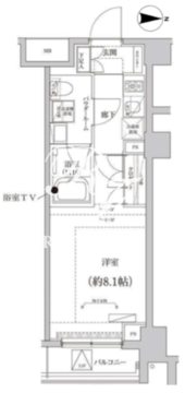 クリアルプレミア大島 310 間取り図