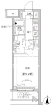 クリアルプレミア大島 402 間取り図
