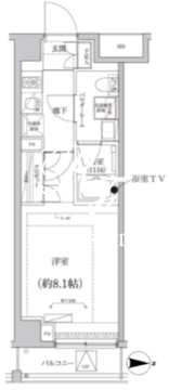 クリアルプレミア大島 403 間取り図