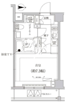 クリアルプレミア大島 412 間取り図