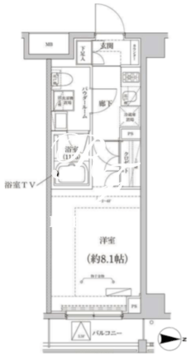 クリアルプレミア大島 506 間取り図