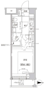 クリアルプレミア大島 508 間取り図