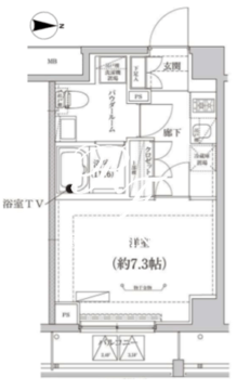 クリアルプレミア大島 514 間取り図
