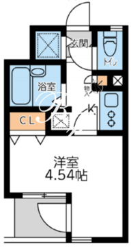 フォレシティ六本木 1002 間取り図