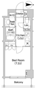 コンフォリア市谷柳町 1103 間取り図