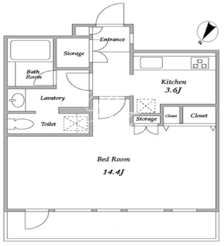 渋谷プロパティータワー 1511 間取り図