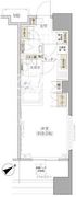 パークハビオ西新宿 601 間取り図