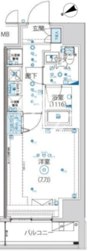 アルテシモヴェント 201 間取り図