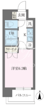 レジデンス門前仲町 203 間取り図
