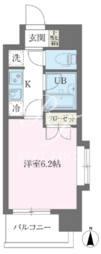 レジデンス門前仲町 406 間取り図