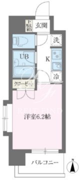 レジデンス門前仲町 601 間取り図