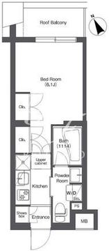 コンフォリア不動前 402 間取り図