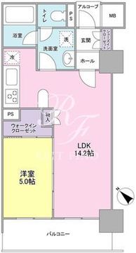 グレンパークG-WEST 805 間取り図