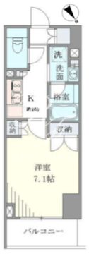 プランドール水天宮 1303 間取り図