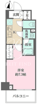ベルフェリーク木場 205 間取り図