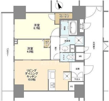 ＢＬＥＳＳ蔵前 1201 間取り図