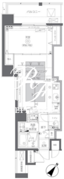 ズーム日本橋蛎殻町 702 間取り図