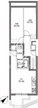ディームス大井町フォレスト フォレスト105 間取り図