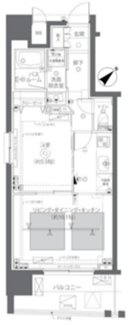 ズーム日本橋蛎殻町 703 間取り図