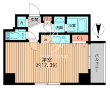 レガーロ御茶ノ水1 905 間取り図
