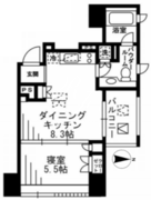 プライムアーバン四谷外苑東 303 間取り図